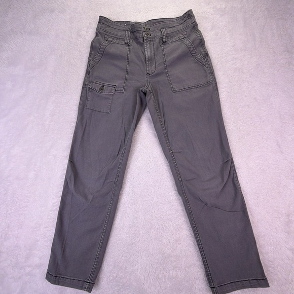 Anthropologie Pants - Anthroplogie The Wanderer Pants‎ Womens 29x27 Gray High-Rise Cargo Pocket Ankle